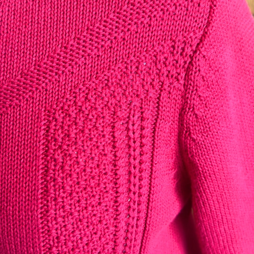 CHRISTOPHER & BANKS❤️Red CARDIGAN Full Zipper❄️VERY GOOD CONDITION Women’s SMALL - Picture 5 of 9